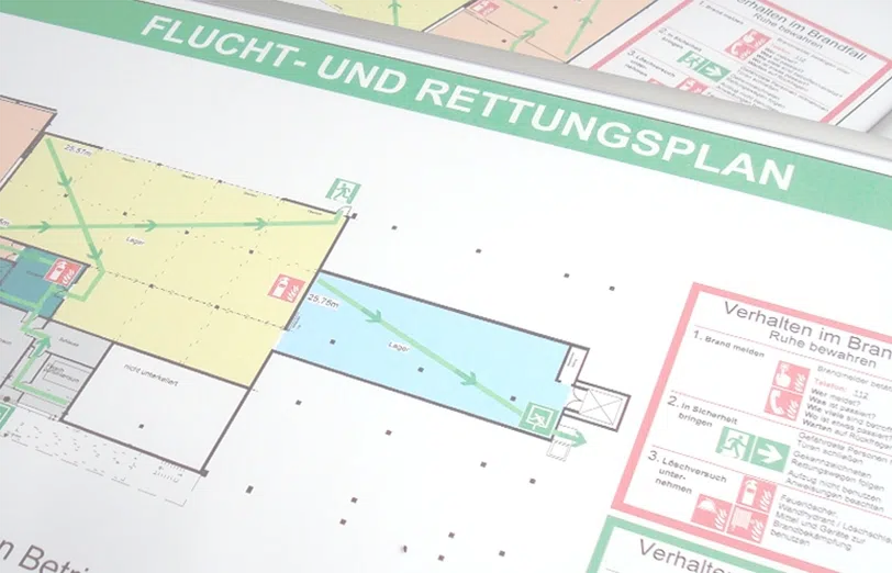 Flucht- und Rettungswegpläne